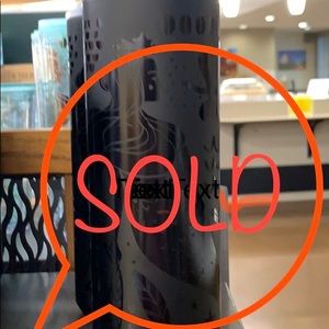 Black mermaid water tumbler (Sold)